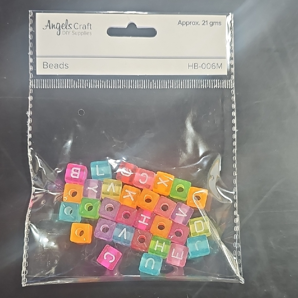 Colorful Alphabet Beads for Crafting